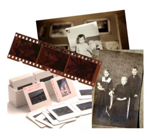 picture of slides, negatives and photographs